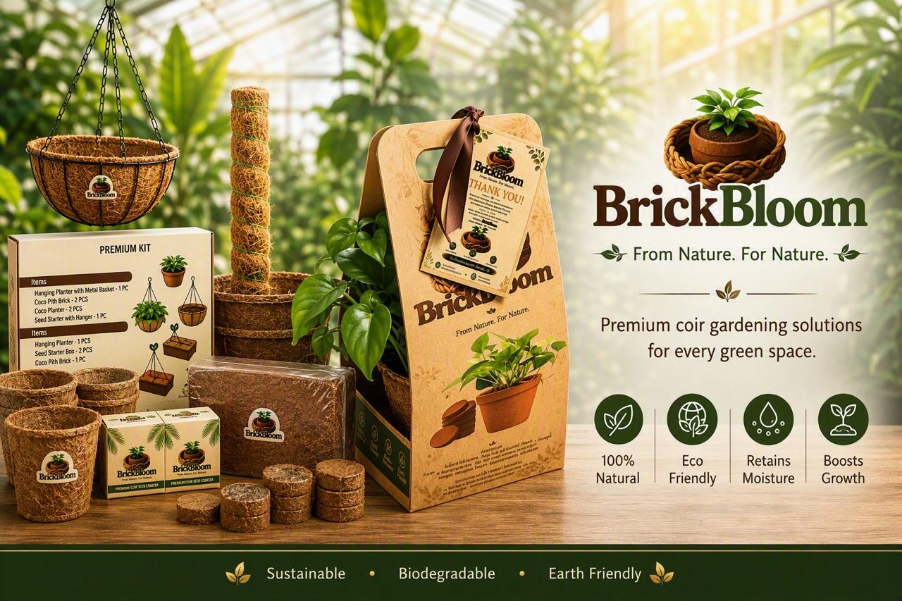 BrickBloom — Premium Coir Gardening Solutions for Every Green Space